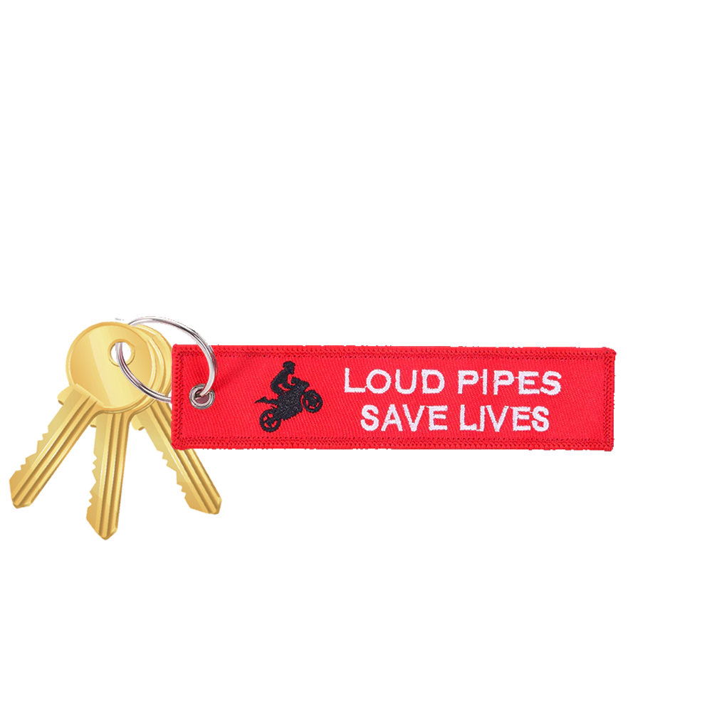 Key Tag Loud Pipes Save Lives