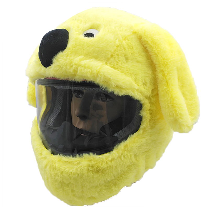 Yellow Dog Helmet Cover