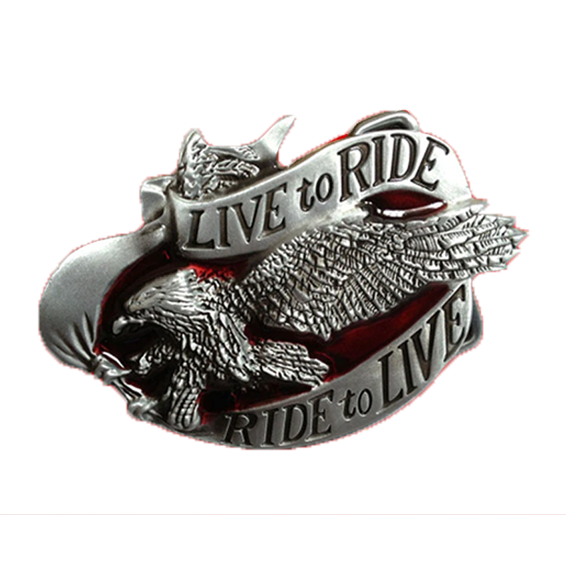 Buckle - Live To Ride Flying Eagle