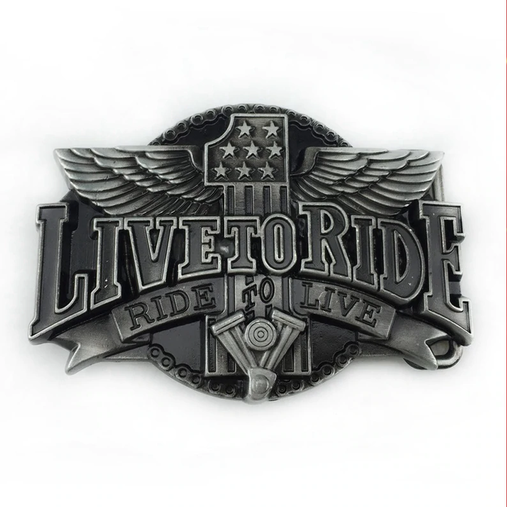 Buckle Live To Ride Vintage